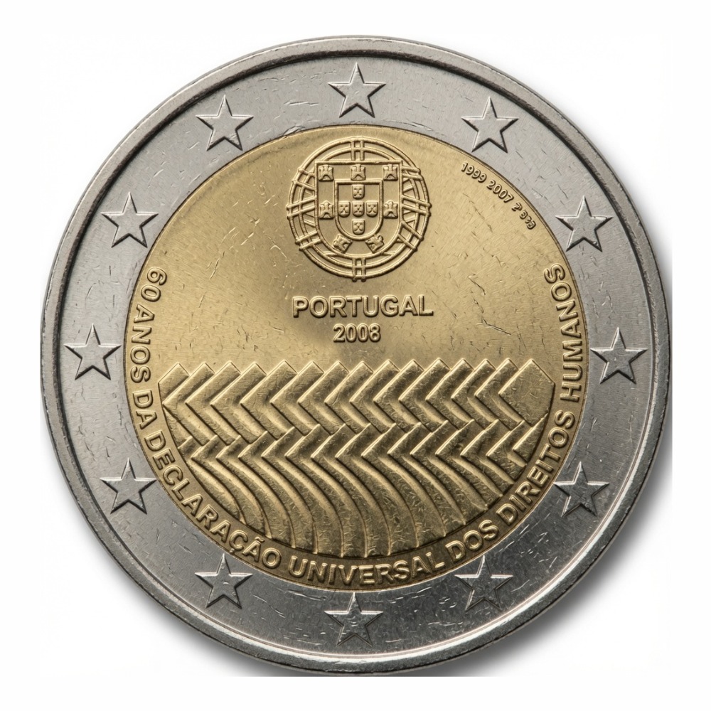 2 euros 60e anniversaire de la Déclaration universelle des droits de l’homme - Portugal - 2008