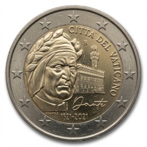 2 euros Dante Alighieri - Vatican - 2021