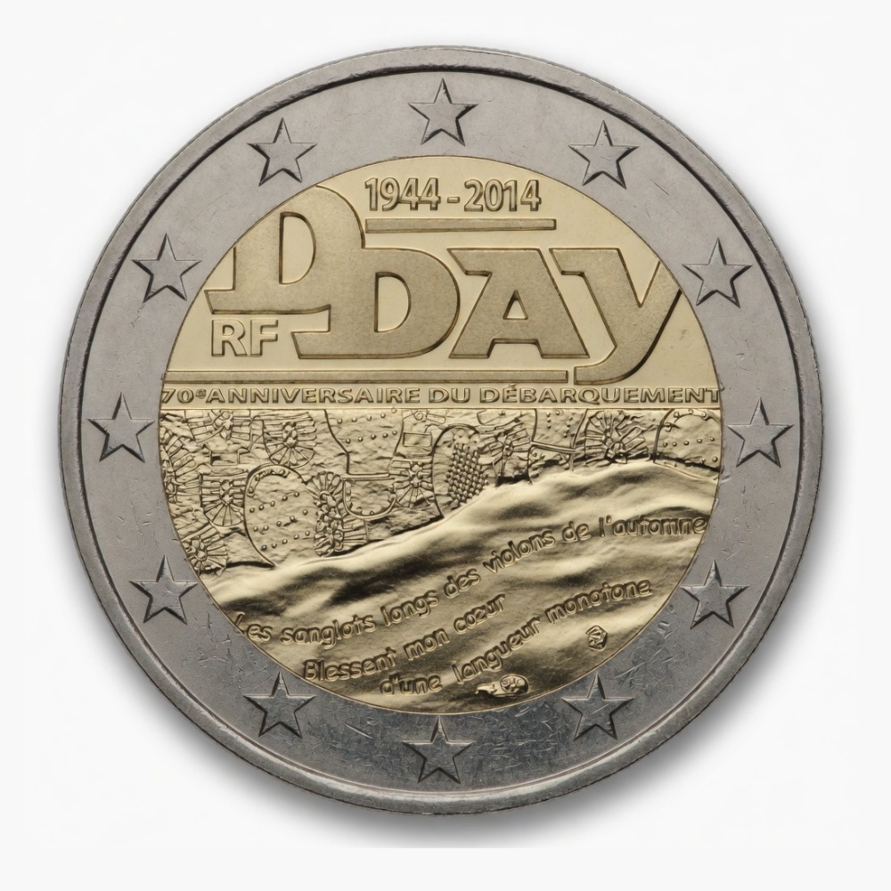 2 euro 70e verjaardag van de landing in Normandië - Frankrijk - 2014