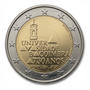 2 euros 730e anniversaire de l’Université de Coimbra - Portugal - 2020