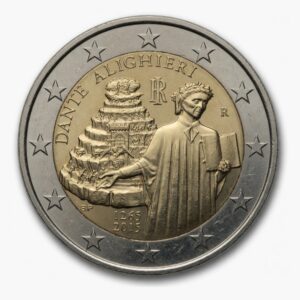 2 euros Dante Alighieri - Italie - 2015