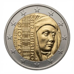 2 euros Giotto di Bondone - Saint-Marin - 2017