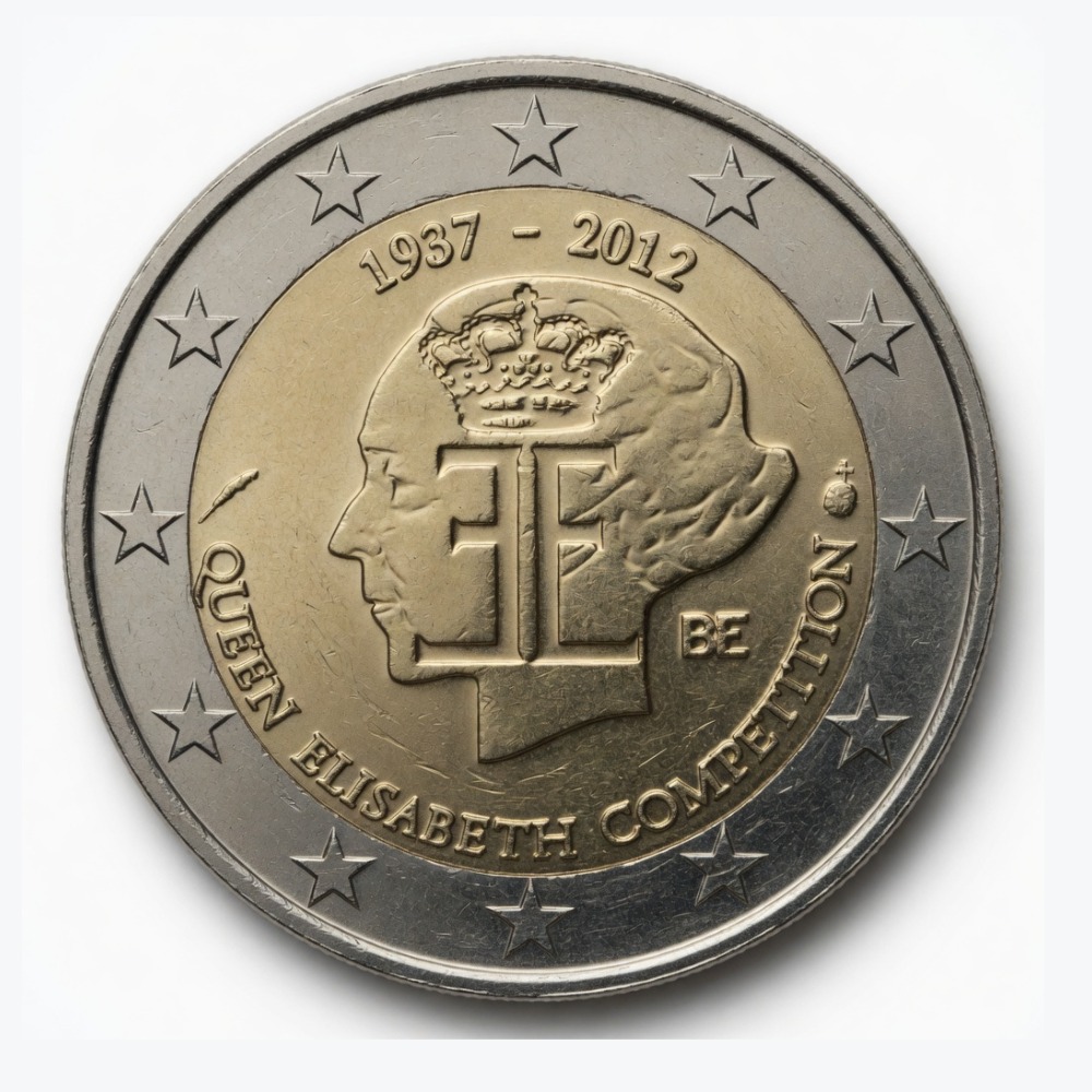 2 euro 75e verjaardag van de Koningin Elisabethwedstrijd - België - 2012