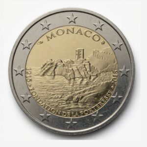 2 euros 800e anniversaire de la première forteresse - Monaco - 2015