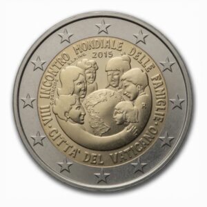 2 euros 8e Rencontre mondiale des familles (Philadelphie) - Vatican - 2015