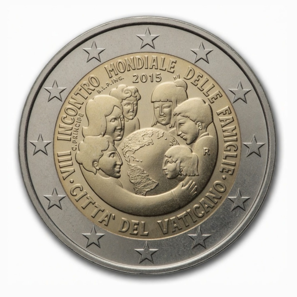 2 euros 8e Rencontre mondiale des familles (Philadelphie) - Vatican - 2015