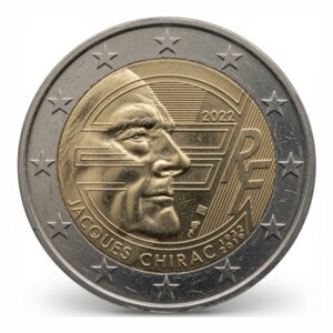 2 euros Jacques Chirac - France - 2022