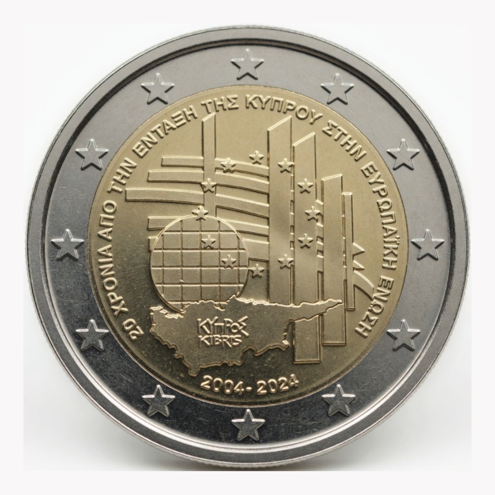 2 euros Chypre 2024 20 ans adhésion UE