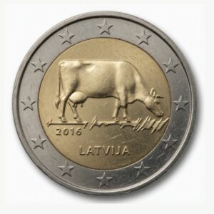 2 euros Agriculture lettone - Lettonie - 2016