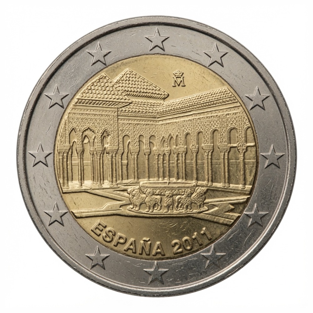 2 euros L'Alhambra de Grenade (UNESCO) - Espagne - 2011