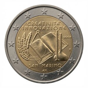 2 euros Année européenne de la créativité et de l’innovation - Saint-Marin - 2009