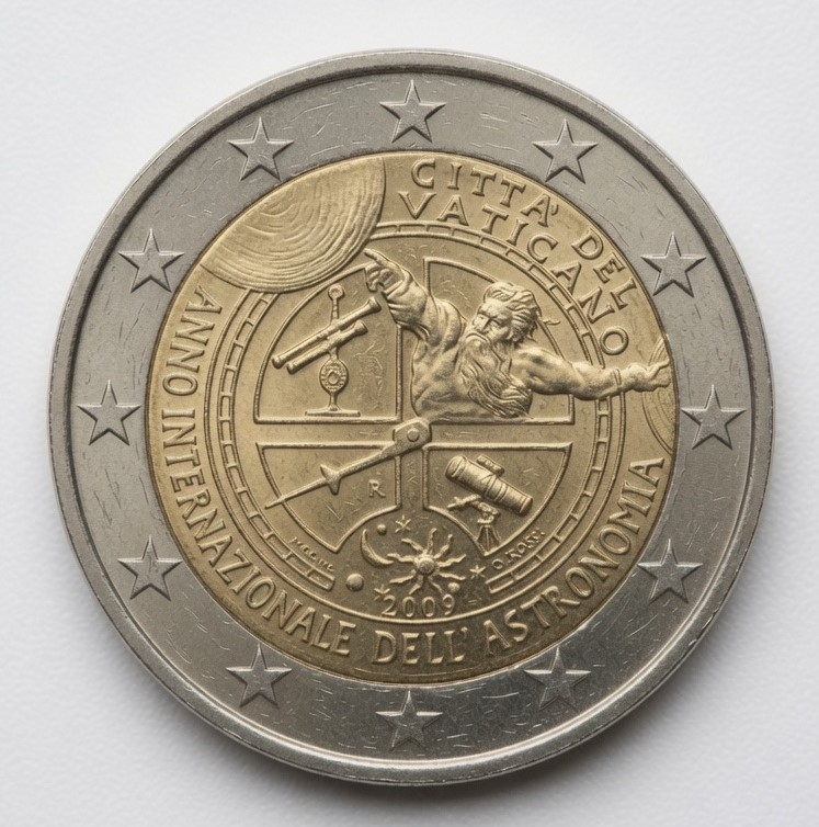 2 euros Année internationale de l'astronomie - Vatican - 2009