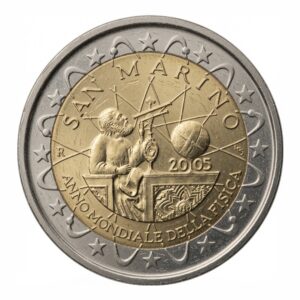 2 euros Année mondiale de la physique 2005 - Saint-Marin - 2005