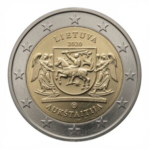 2 euros Aukstaitija - Lituanie - 2020