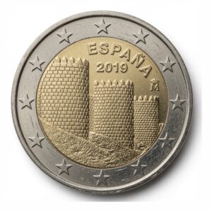 2 euros Vieille ville d&rsquo;Ávila &ndash; UNESCO - Espagne - 2019