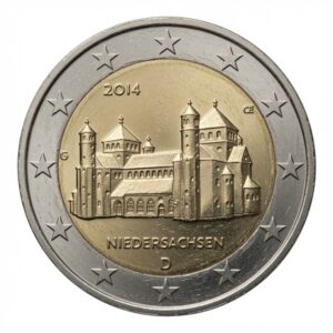 2 euros Basse-Saxe – église Saint-Michel de Hildesheim - Allemagne - 2014