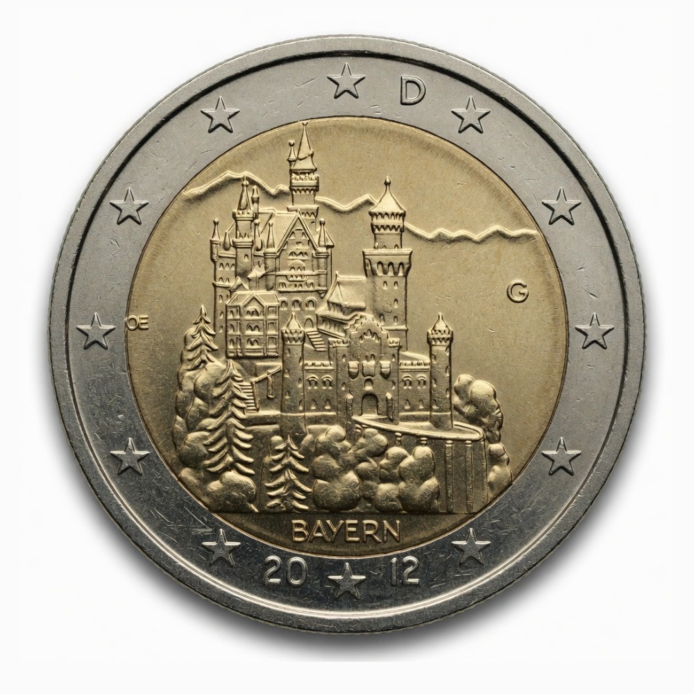 2 euro Beieren – Slot Neuschwanstein - Duitsland - 2012