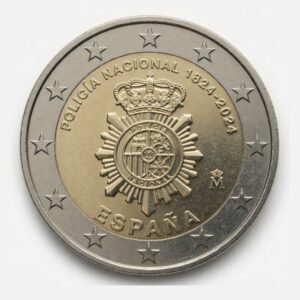 2 euros Police Nationale - Espagne - 2024