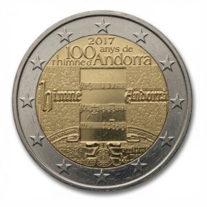 2 euros Centenaire de l'hymne andorran - Andorre - 2017