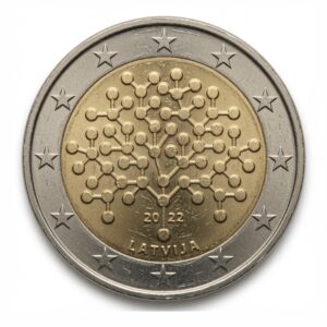 2 euros Culture financière - Lettonie - 2022