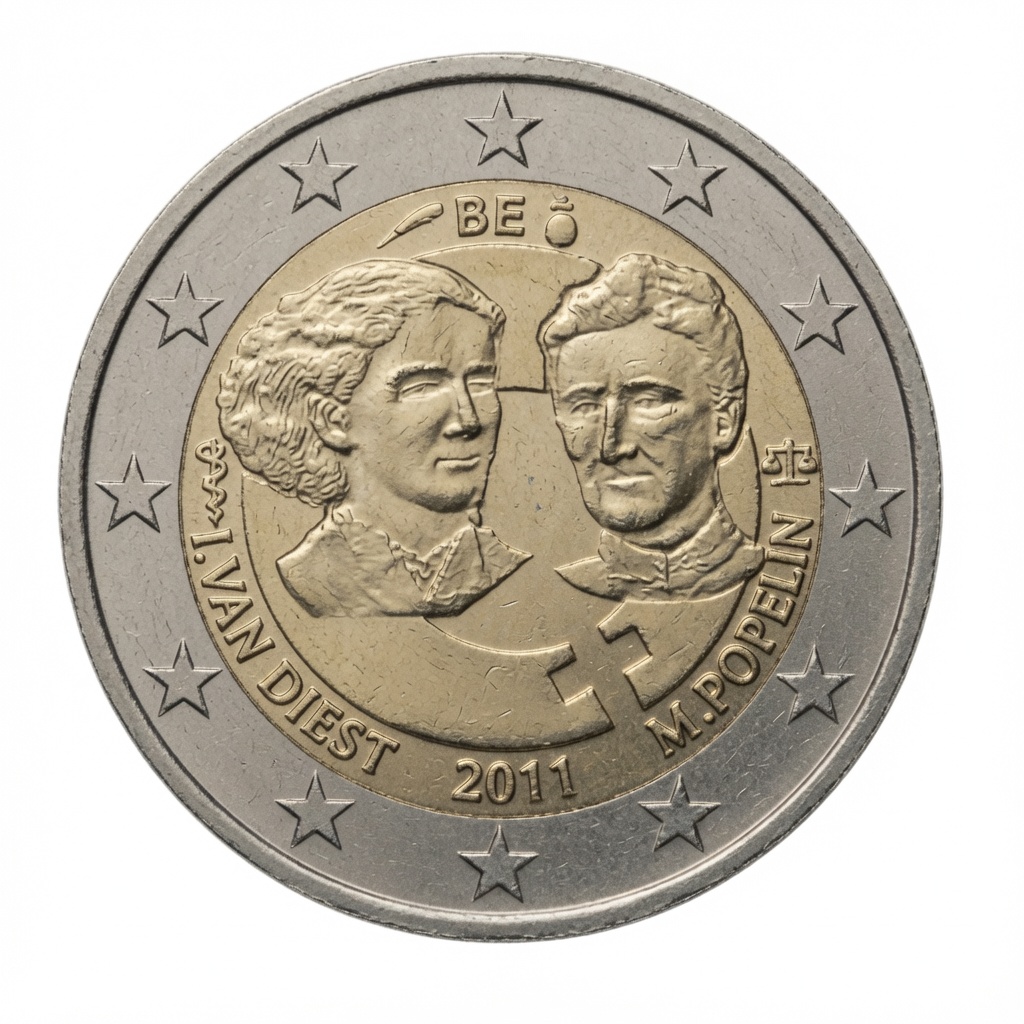 2 euros Centenaire de la Journée internationale des femmes – Belgique – 2011
