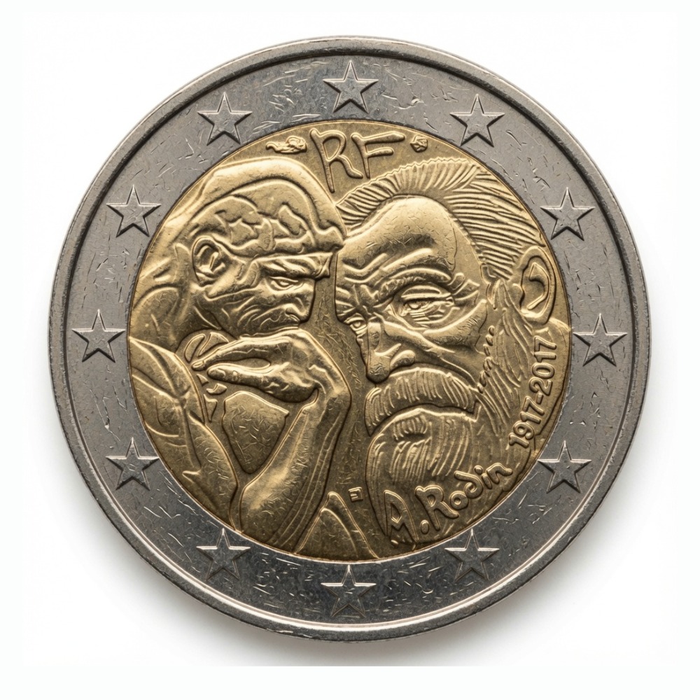 2 euros Auguste Rodin – France – 2017