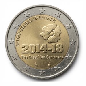 2 euros Centenaire du début de la Première Guerre mondiale - Belgique - 2014