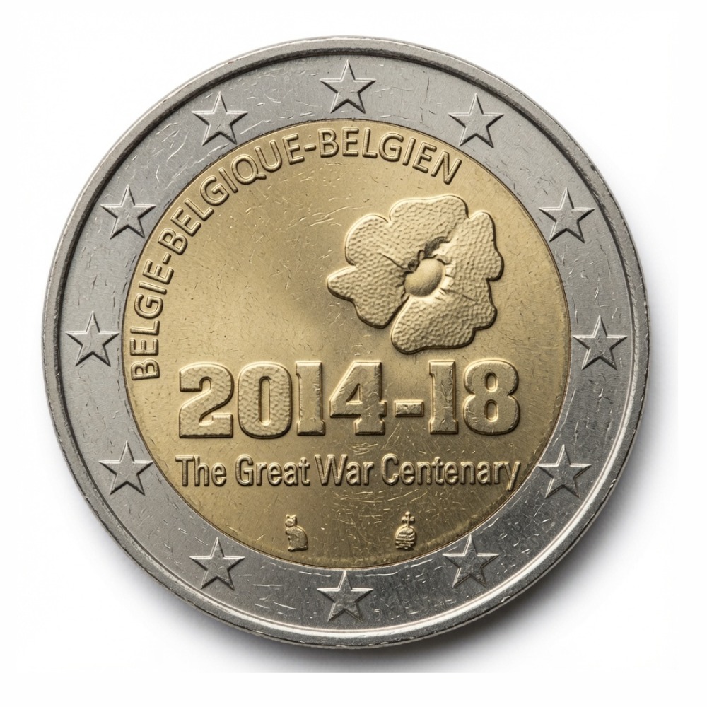 2 euros Centenaire du début de la Première Guerre mondiale – Belgique – 2014