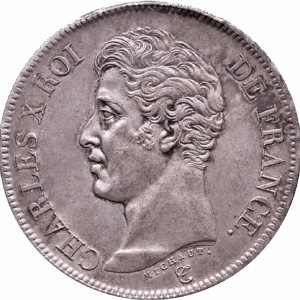 5 Francs Charles X roi de France