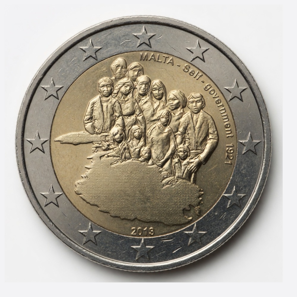 2 euros Constitution de 1921 (premier gouvernement autonome) - Malte - 2013
