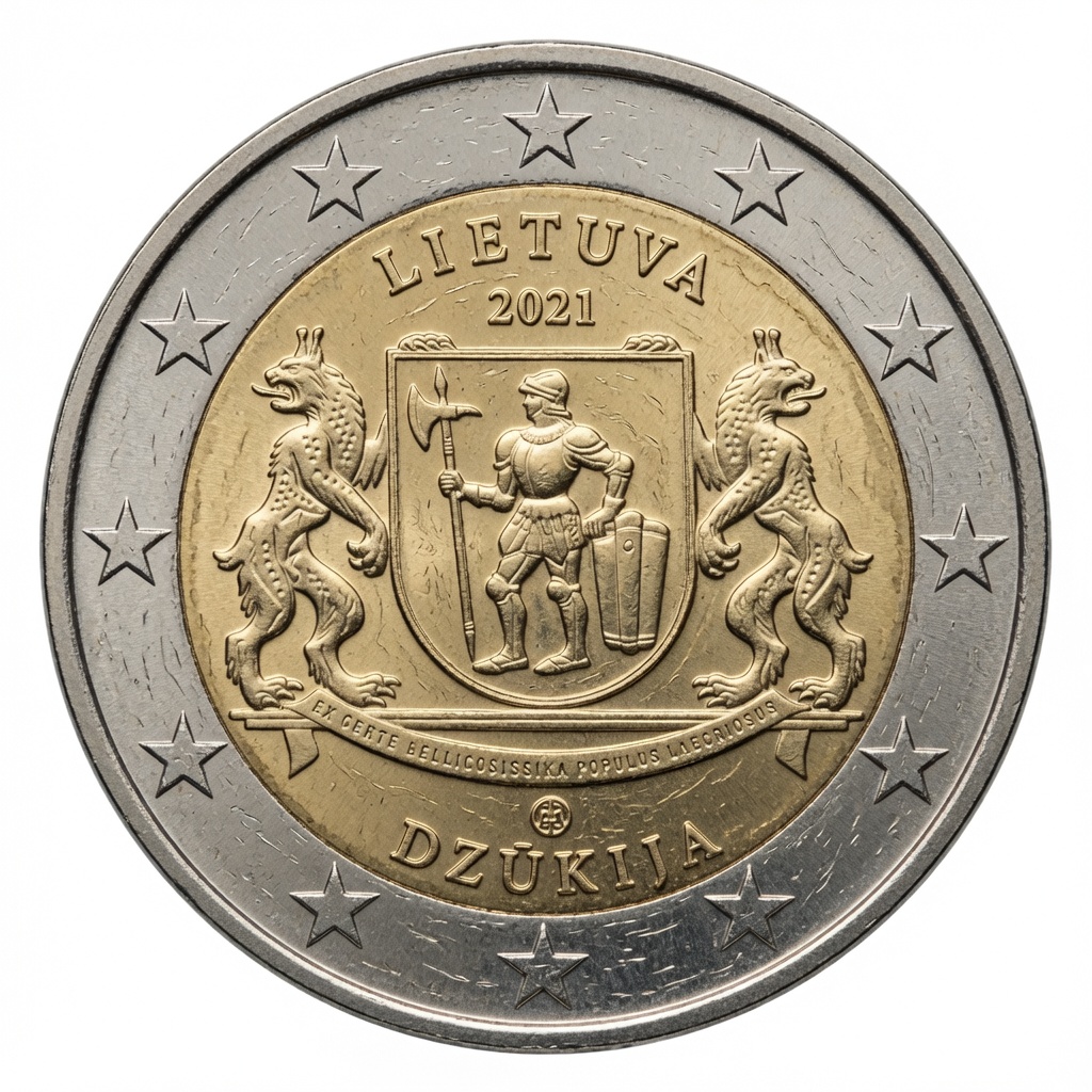 2 euros Dzukija – Lituanie – 2021