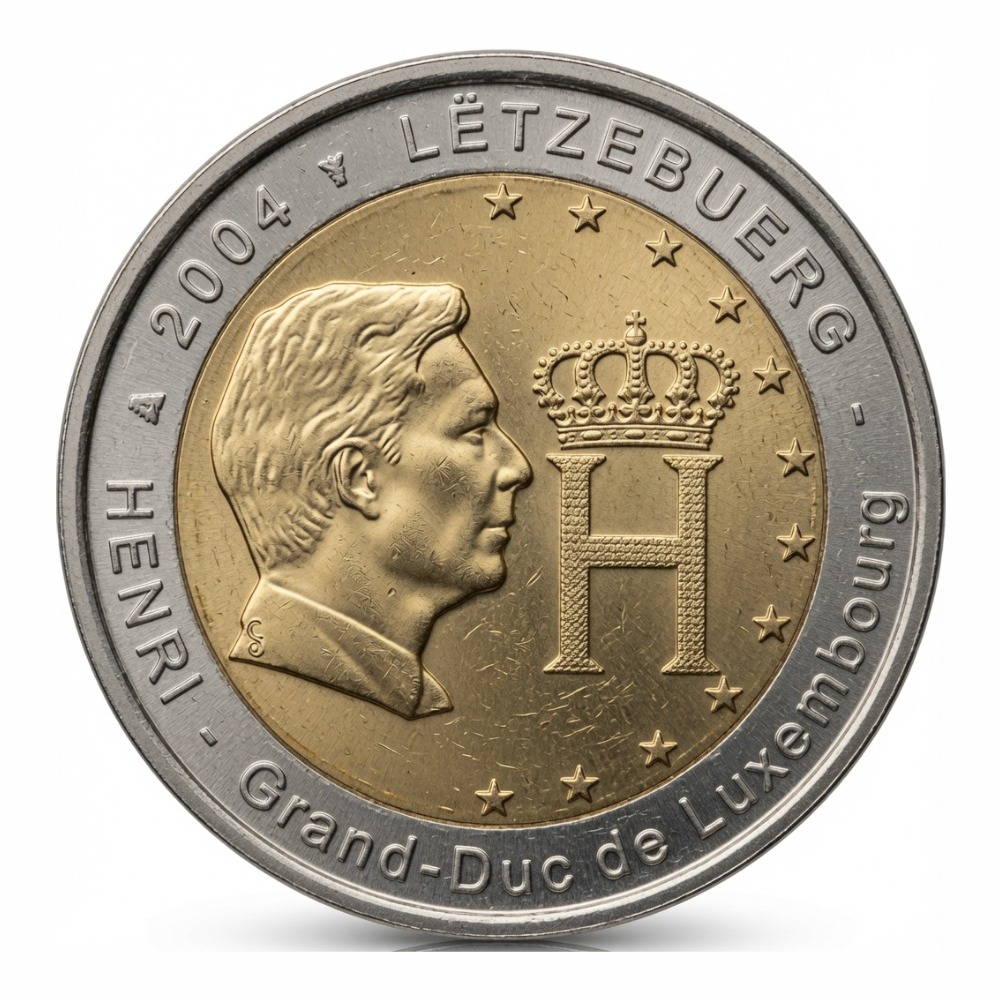 2 euros Effigie et monogramme du Grand-Duc Henri - Luxembourg - 2004