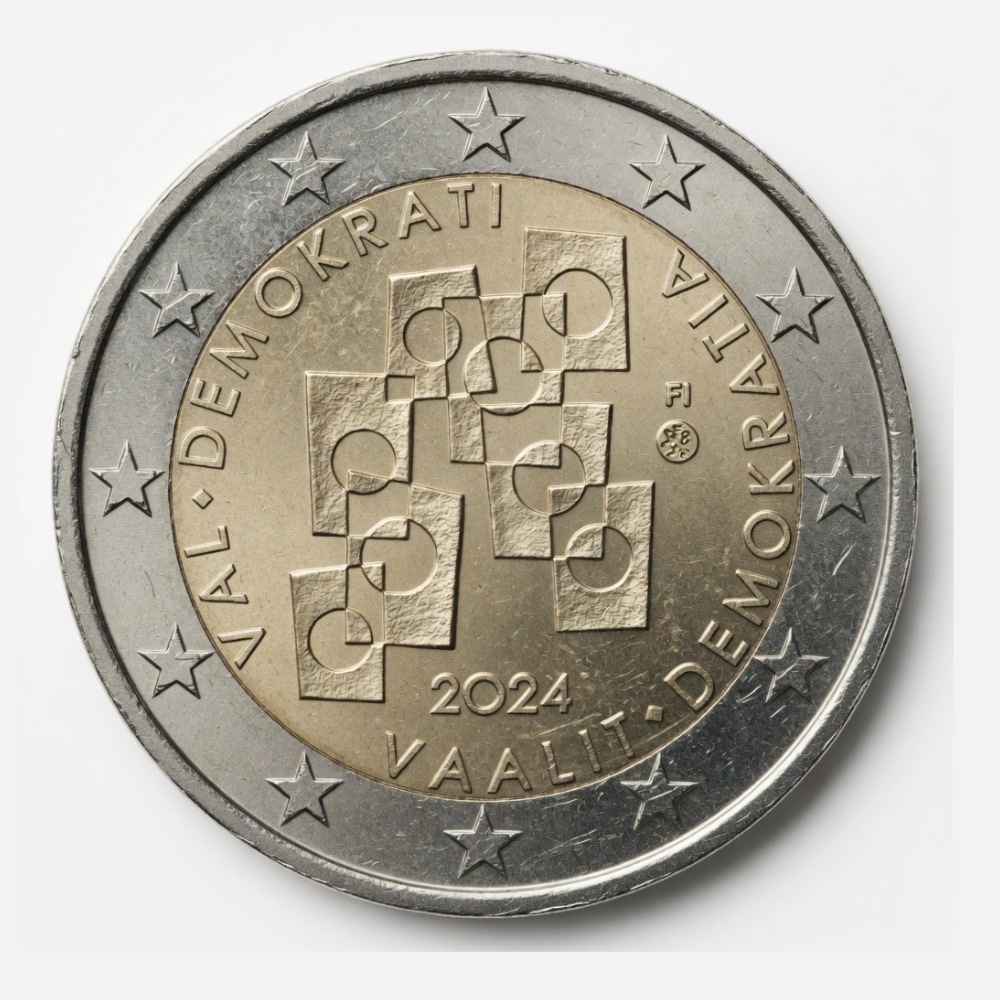 2 euros Élections et Démocratie – Finlande – 2024