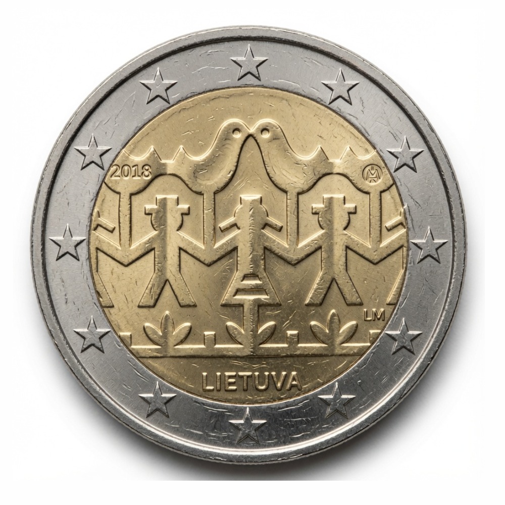2 euros Fêtes de chants et de danses des pays baltes – UNESCO - Lituanie - 2018
