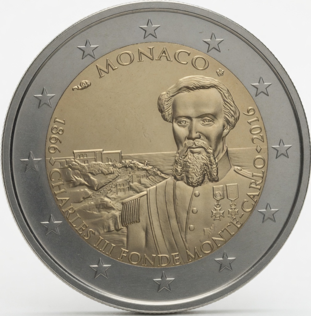 2 euros Monaco 2016 fondation de Monte-Carlo