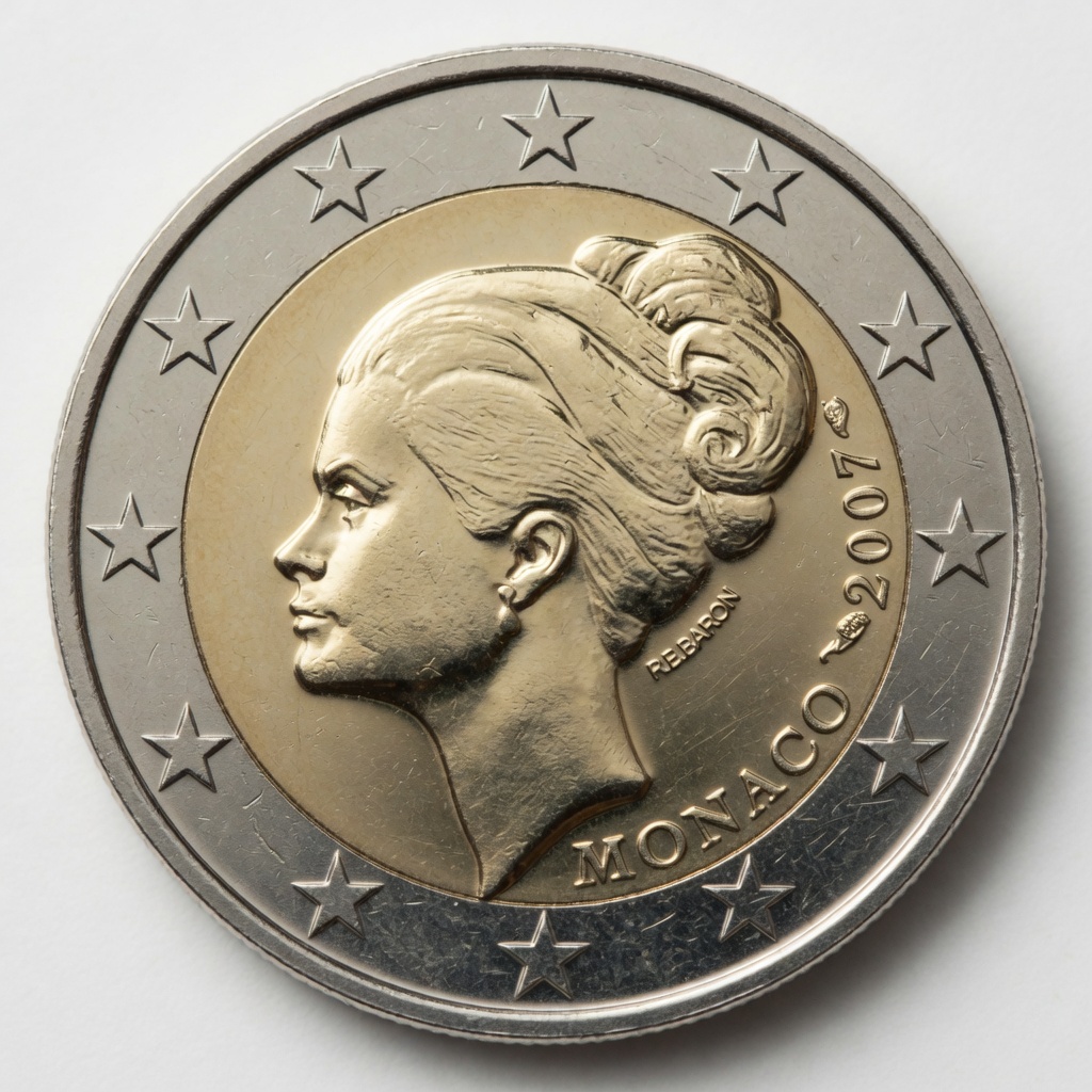 2 euros Grace Kelly Monaco 2007