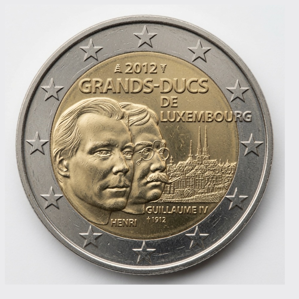 2 euro Groothertog Henri en groothertog Willem IV (dynastiereeks) - Luxemburg - 2012