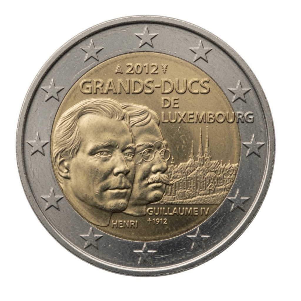 2 euros Grand-Duc Henri et Grand-Duc Guillaume IV (série dynastique) – Luxembourg – 2012