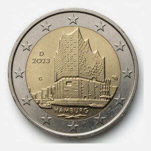 2 euros Hambourg Philharmonie de l'Elbe - Allemagne - 2023