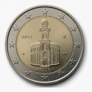 2 euros Hesse (église Saint-Paul de Francfort) - Allemagne - 2015