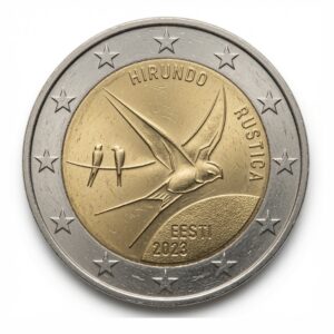 2 euros Hirondelle Rustique - Estonie - 2023