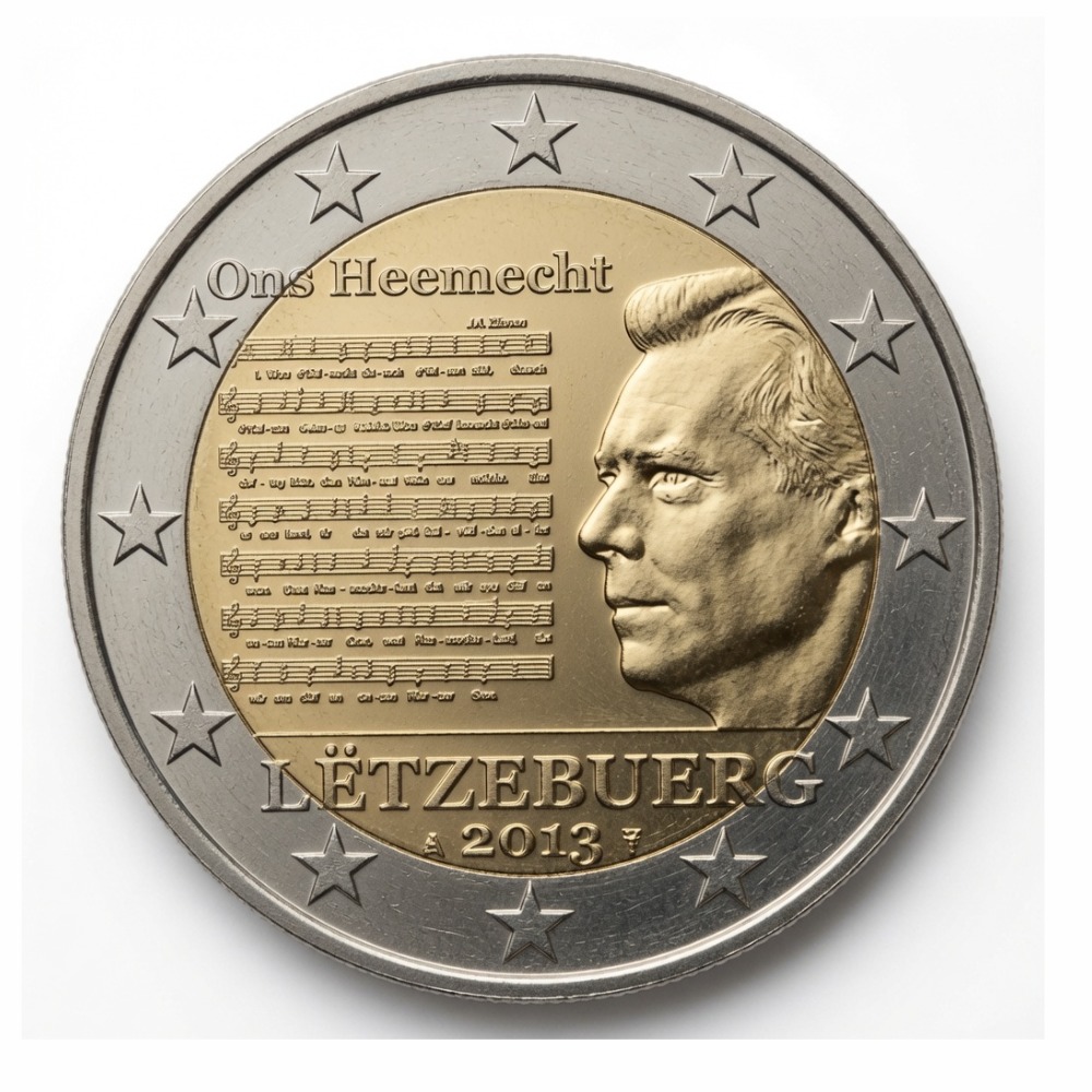 2 euros Hymne national (Ons Heemecht) - Luxembourg - 2013