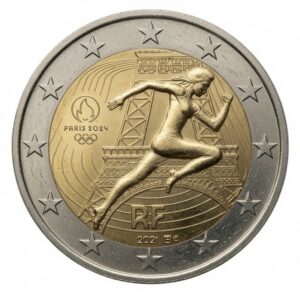 2 euros Jeux Olympiques de Paris 2024 – France – 2021