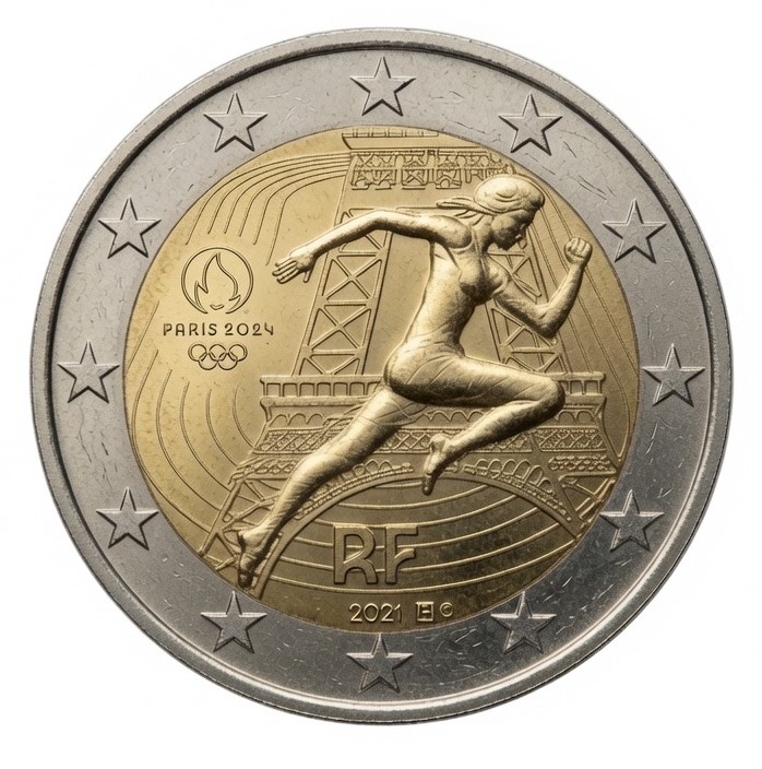 2 euro Olympische Spelen Parijs 2024 – Frankrijk – 2021