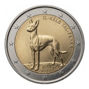 2 euros Kelb tal-Fenek – Chien du Pharaon - Malte - 2026