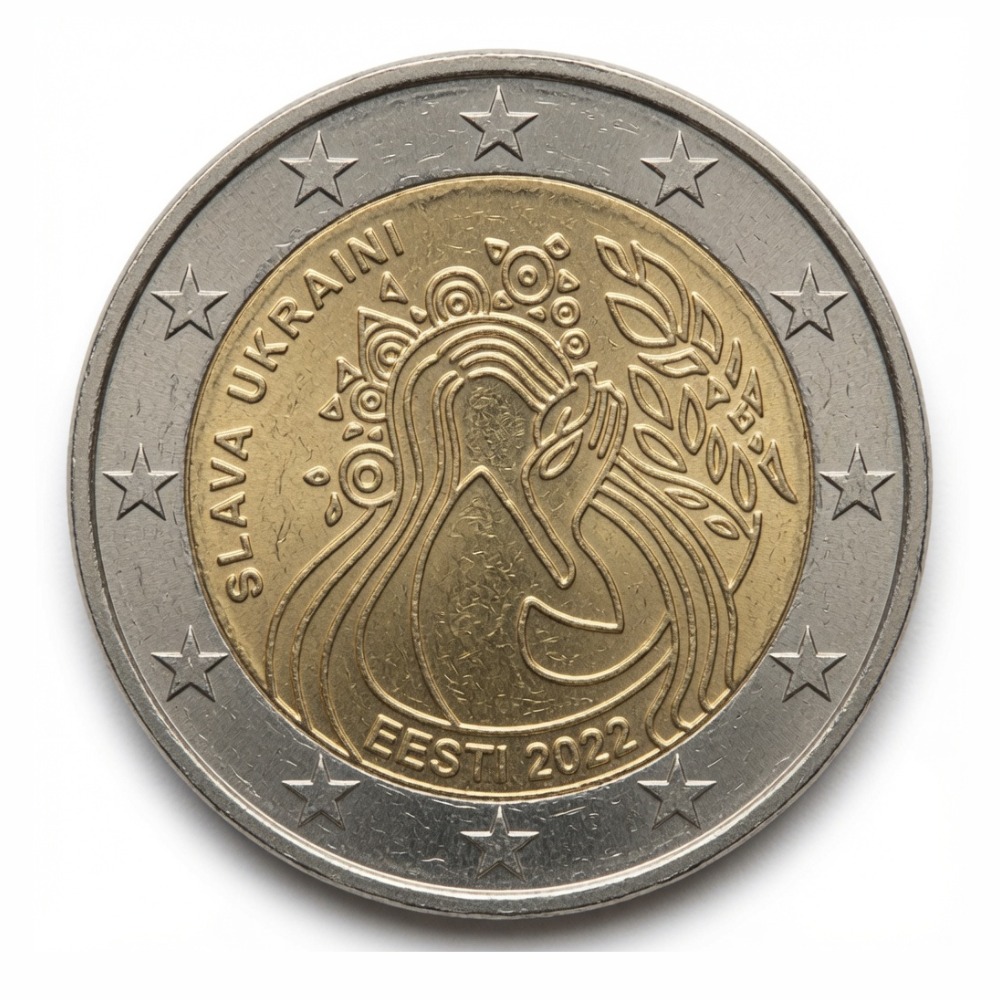 2 euros commémorative Slava Ukraini - Estonie - 2022