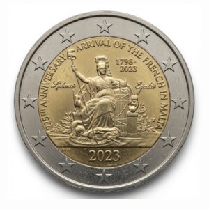 2 euros L'arrivée des Français et de Napoléon Bonaparte à Malte - Malte - 2023