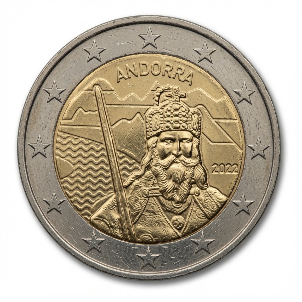 2 euros La légende de Charlemagne – Andorre – 2022