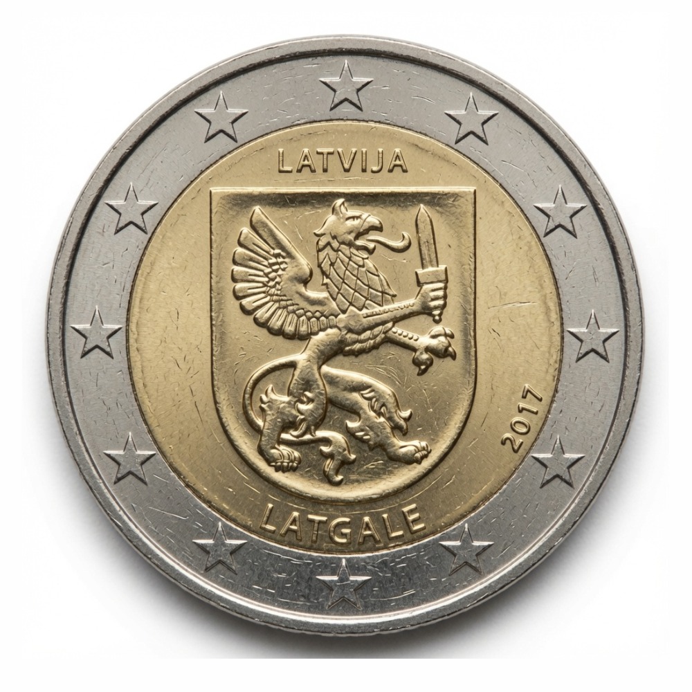 2 euros Latgale - Lettonie - 2017