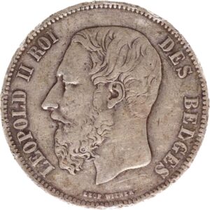 5 Francs argent Léopold II